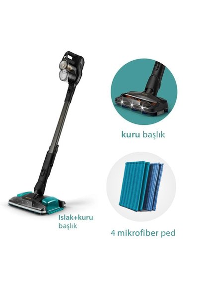 Philips Speedpro Max Aqua Plus Kablosuz Dikey Süpürge Xc8349/01+ Xv1700/01 4 ...