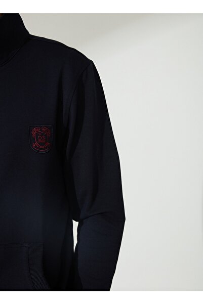 D'S Damat Plain Navy Blue Men's Tracksuit Set Ds221501