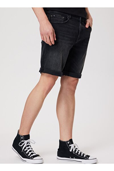 Lee Cooper Blue Slim Fit Ανδρικό τζιν σορτς 232 cm 121086 Elyo 5 Denim