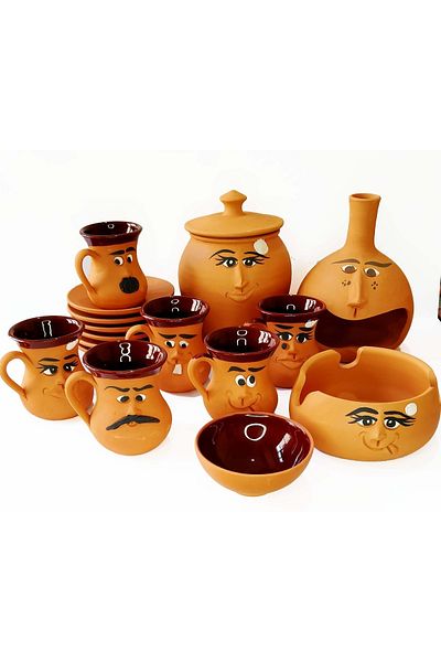 HerşeyTopraktan Earth Coffee Set with Emoji