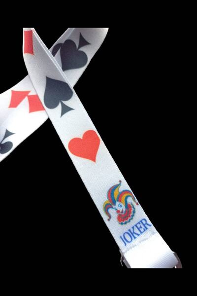 DODO BONE Joker Name Card, Neck Strap Lanyard, Card Strap Lanyard, Phone Strap Bracket, Black Horizontal Card Holder