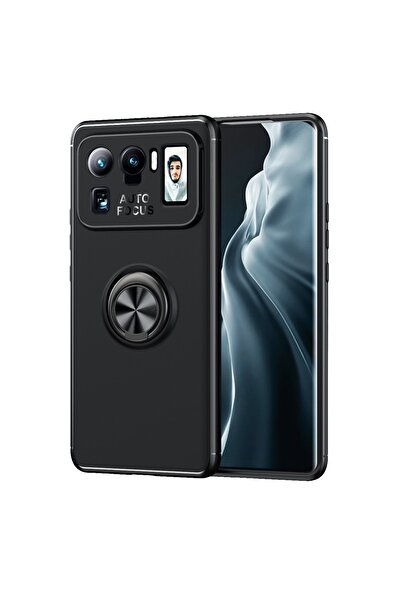 Pilanix Xiaomi Mi 11 Ultra Kılıf Yüzüklü Manyetik Ravel Silikon