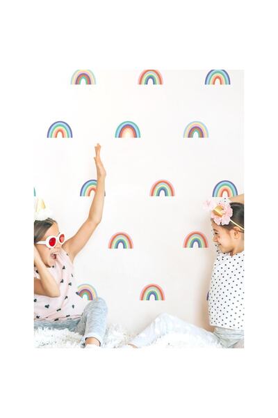 Sim Tasarım - Sim166 - Set de autocolante de perete Mini Curcubeu Colorat