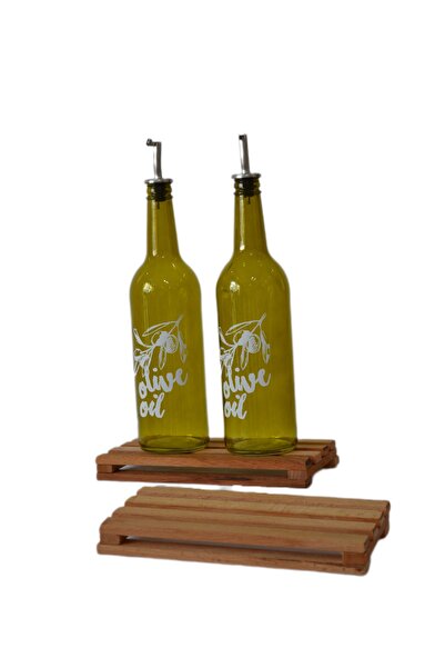 GÖNÜLEV Ahşap Palet Yağlık Altı Sunumluk Şişe Altı