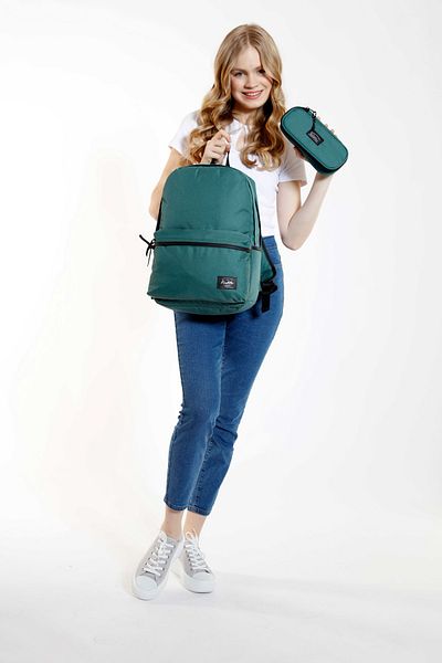 KAUKKO Set de 2 rucsac de bază cu ulei și geantă pentru stilouri