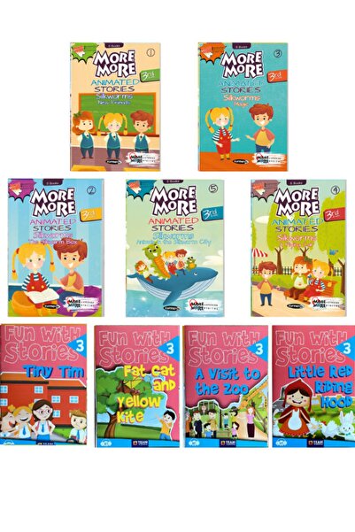 Team Elt Publishing More & More 3 Animated Stories + Ingilizce Hikaye Seti Fu...