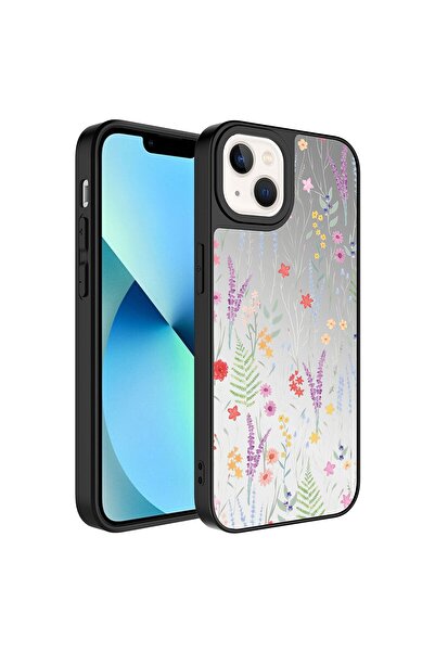 Nezih Case Apple Iphone 13 Uyumlu Aynalı Desenli Kamera Korumalı Parlak Kapak...