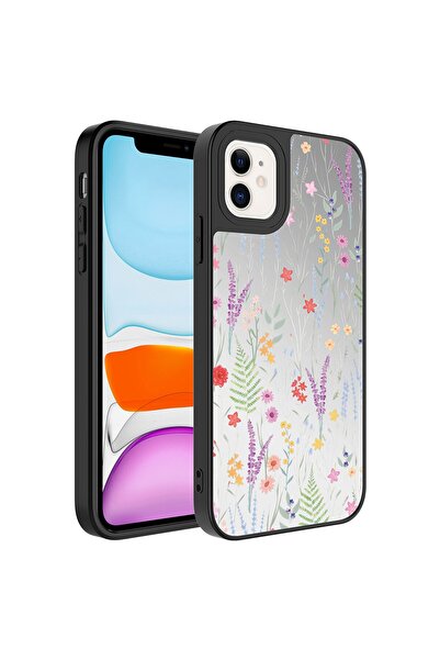 Nezih Case Apple Iphone 11 Uyumlu Aynalı Desenli Kamera Korumalı Parlak Kapak...
