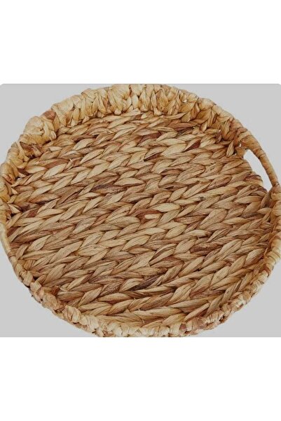 ZEBBO صينية دائرية من الخيزران مقاس صغير 30 سم