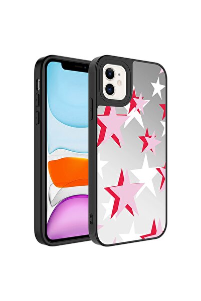 Nezih Case Apple Iphone 11 Uyumlu Aynalı Desenli Kamera Korumalı Parlak Kapak...