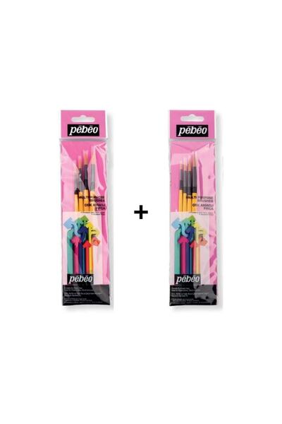 Pebeo Yuvarlak Uç Suluboya Fırça Seti 1 Ve Set 2 No: 1-2-3-4-5-6-7-8
