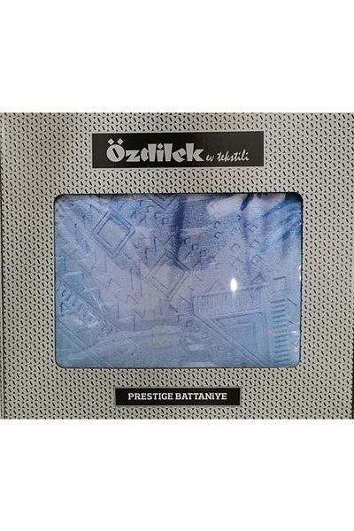 Özdilek Pătură dublă Prestige Thick Embos (220x240)-albastru