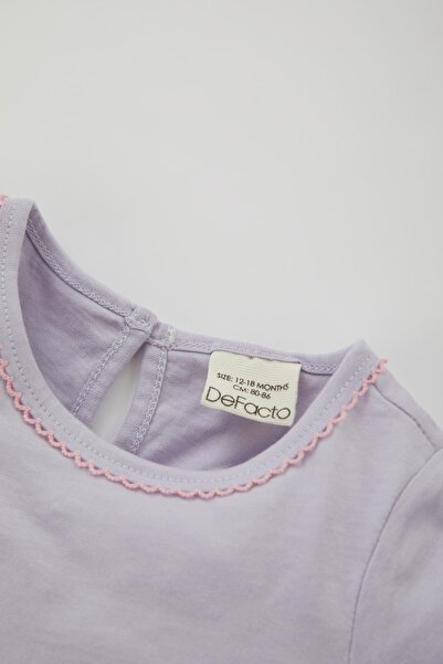 DeFacto Kislány egyszarvú nyomott rövid ujjú, fésült pamut 2 részes pizsama szett