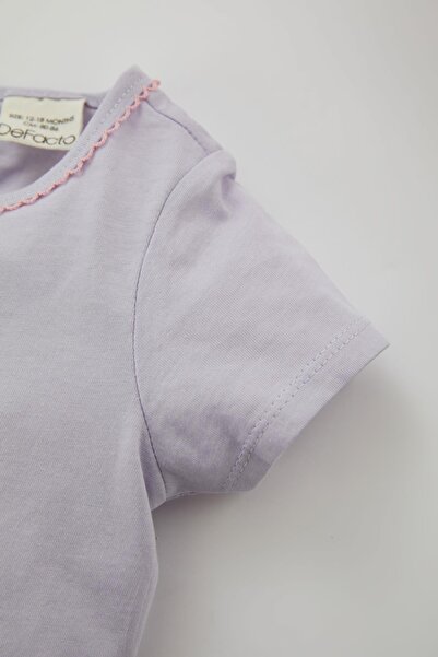 DeFacto Kislány egyszarvú nyomott rövid ujjú, fésült pamut 2 részes pizsama szett