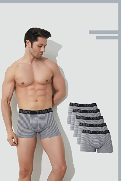 luxtornado Ανδρικά μποξεράκια με ρίγες, συσκευασία 5 τεμαχίων