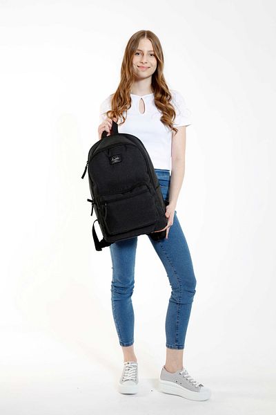 KAUKKO Set de 2 rucsac și geantă pentru stilou Cordura neagră