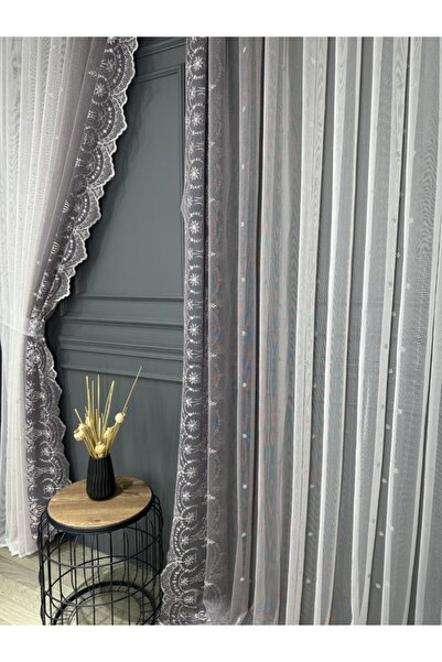 Brillant Fon Perde Işleme Degrade Tül Fon 4 Renk Seçeneği