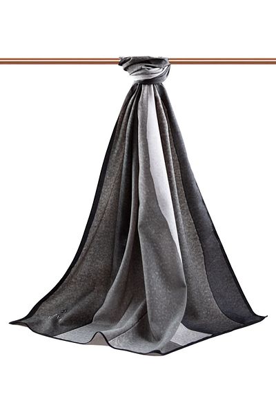 Vissona Γυναικείο σάλι πολυτελείας Medina Silk Grey-3