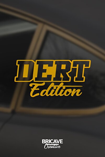Bricave Dert Edition Jdm Lettering Car-motorcycle Windshield Label Sticker 18...