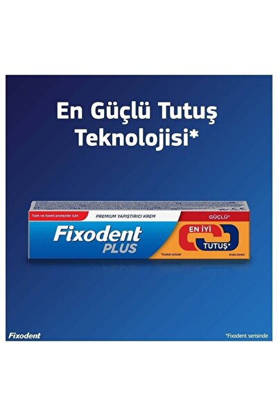 Fixodent Plus Güçlü Tutuş Protez Yapıştırıcı 40 Gr - 8 Adet