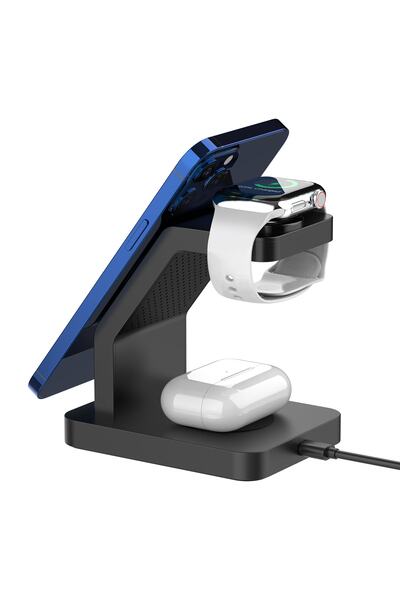 Buff Labs Buff Bl34 3 In 1 Magsafe Uyumlu Kablosuz Şarj Cihazı