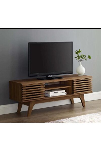 one design Tv Ünitesi Doğal Ahşap Masif Tv Dolabı