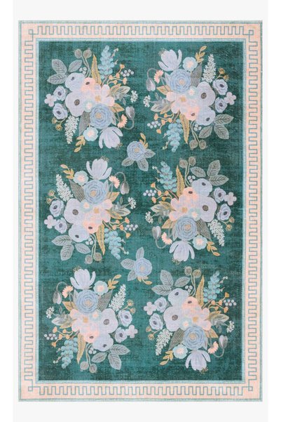Rugs Modern Halı Covor țesut colorat cu model imprimeu floral Mira, în nuanțe...