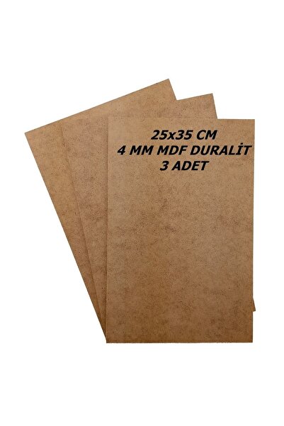 SEYFİKİRTASİYE 25x35 Cm 3 Adet 4 Mm Mdf Duralit