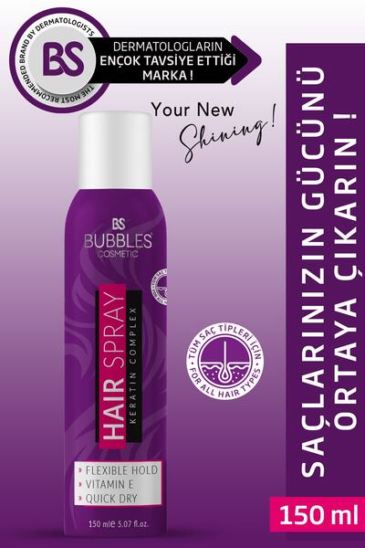 bs bubbles cosmetic Saç Sertleştirici Sprey 150ml Vitamin E