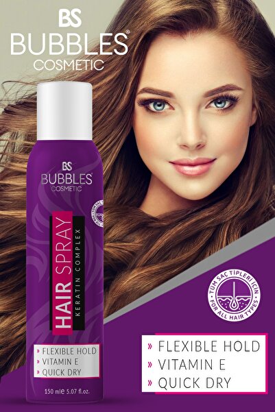 bs bubbles cosmetic Saç Sertleştirici Sprey 150ml Vitamin E