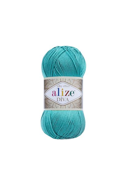 Alize Diva Mercerized String - Κωδικός χρώματος 376 Χρώμα Camgobegi - 100 Gr. 350 Μ