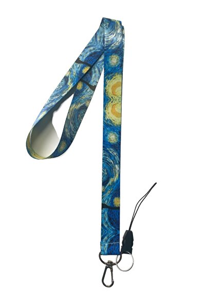 neptünstore فان جوخ ستاري نايتس M2 ID شارة الرقبة حزام الحبل حزام الهاتف حبل