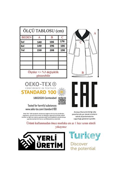 EVX Шалика і капюшон для чоловіків і великих розмірів Бавовняний білий халат