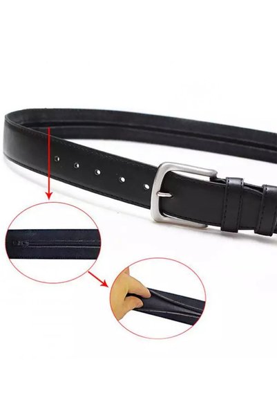 KASVA DERİ Zippered Leather Belt