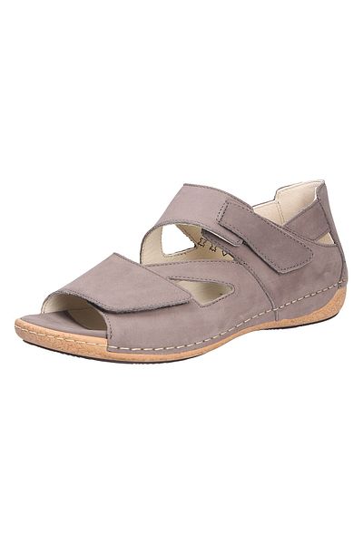 Waldläufer Sandalette - Grau - Keilabsatz