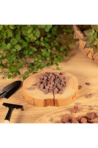Asenya Kırmızı Pomza Taşı 3-8 Mm 3 Kg Volkanik Cürüf Ponza Lav Kırığı Lav Taşı
