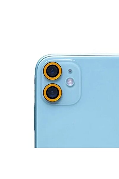 Go Aksesuar Iphone 11 Uyumlu Neon Fosforlu Kamera Lens Koruyucu Cam