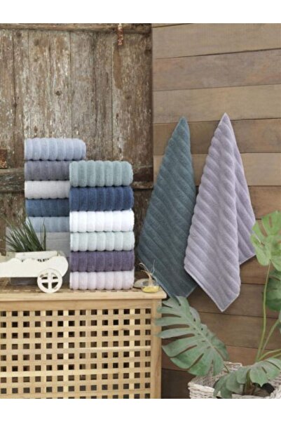 Şaheser Sofia 4'lü Banyo Havlusu %100 Pamuklu - Koyu Yeşil