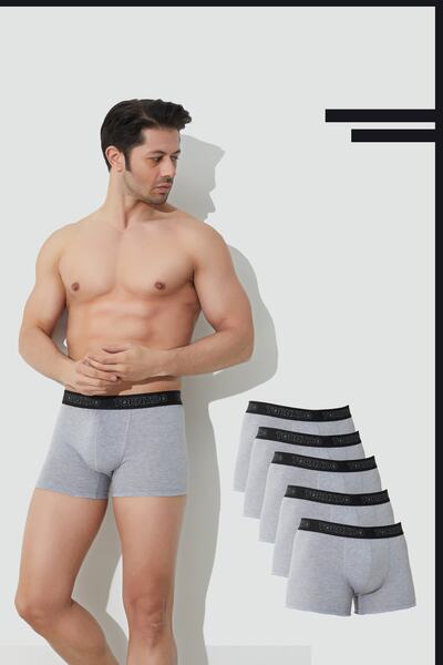 lux tornado Erkek Boxer Penye Likralı 5li Paket
