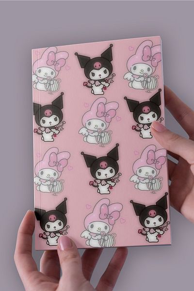 Namgo Caiet fără linii Kuromi & Melody Collage A5 (50 coli)