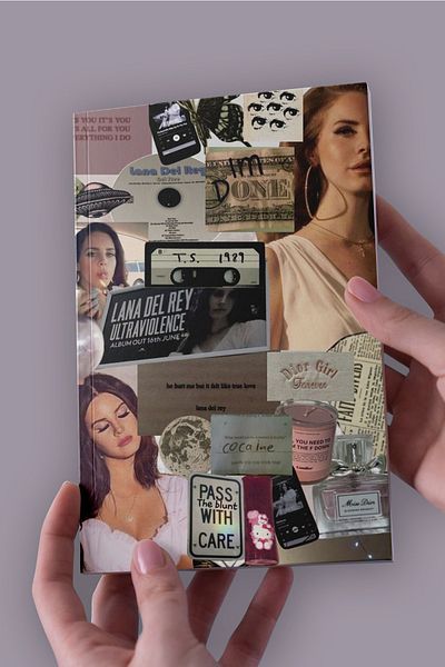 Namgo Lana Del Rey Cremă Colaj 2 Colaj A5 Caiet fără linii (50 coli)