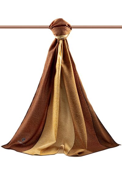 Vissona Γυναικείο σάλι Tan Luxury Medina Silk