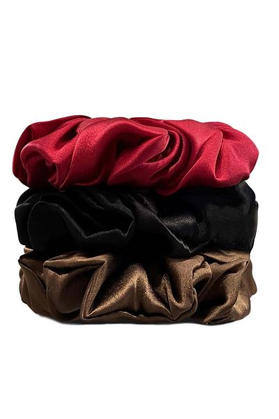 CSR AKSESUAR Women's 3-Piece Satin Buckle Set