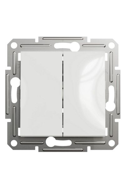 Schneider Electric Schneider Asfora Commutator 2-Piece Switch Frame