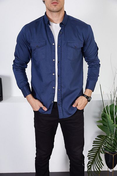 ENZİM JEANS Ανδρικό τζιν πουκάμισο