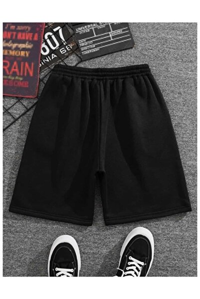 BİLEN SPORT Siyah Erkek Regular Fit Cepli Şort