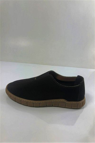 Tabak Deri Genuine Leather Full Orthopedic Elastic Summer Suede Casual Ballerinas - Brown
