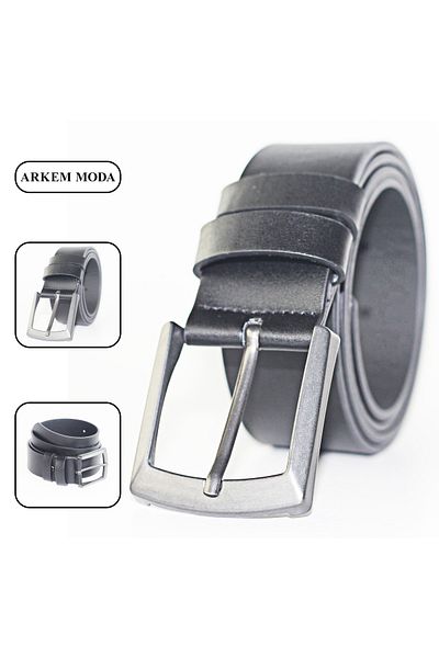 Arkem Men's Belt 4 Cm Black