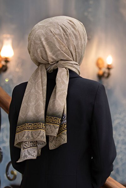 Vissona Şal de mătase Medina de lux de damă, bej-4