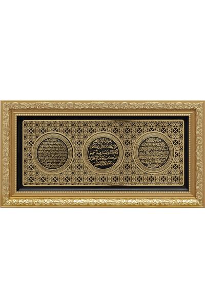 GÜNEŞ HEDİYELİK 20x40 Cm - Ayetli A.k- Nazar - Bereket - Sarı